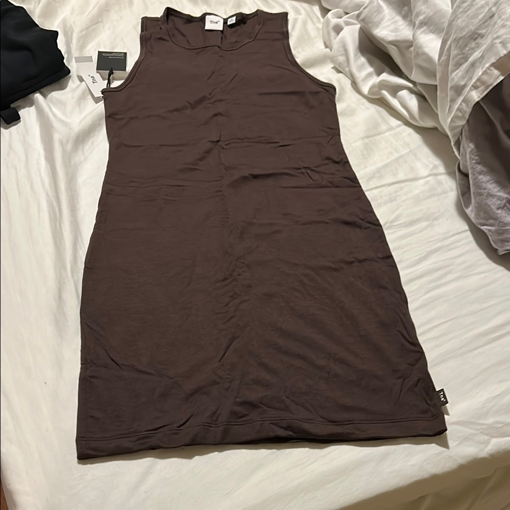 Brown Sleeveless Dress